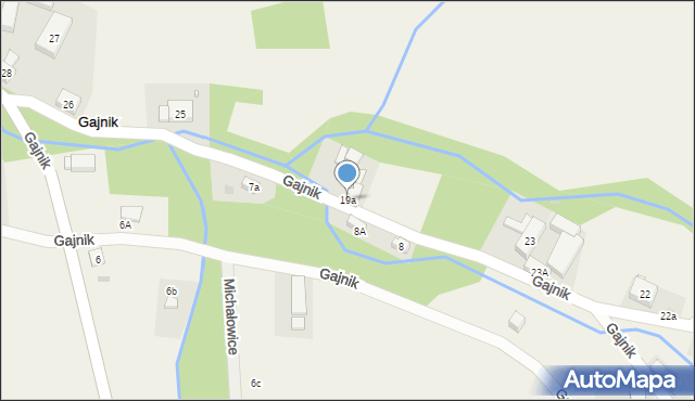 Gajnik, Gajnik, 19a, mapa Gajnik