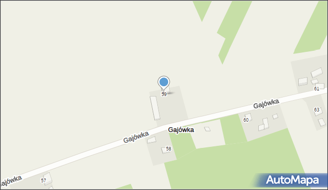 Gajówka, Gajówka, 59, mapa Gajówka