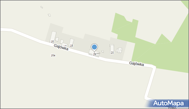 Gajówka, Gajówka, 19, mapa Gajówka