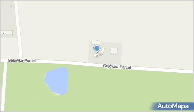 Gajówka-Parcel, Gajówka-Parcel, 8, mapa Gajówka-Parcel