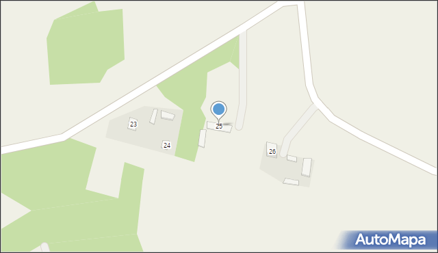 Gajówka Zachodnia, Gajówka Zachodnia, 25, mapa Gajówka Zachodnia