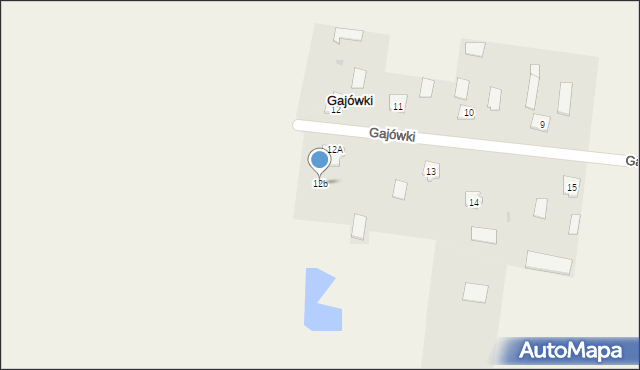 Gajówki, Gajówki, 12b, mapa Gajówki