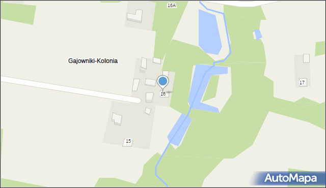 Gajowniki, Gajowniki, 16, mapa Gajowniki