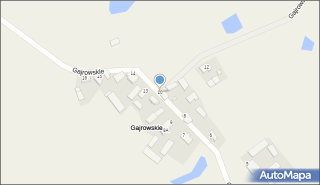 Gajrowskie, Gajrowskie, 10, mapa Gajrowskie