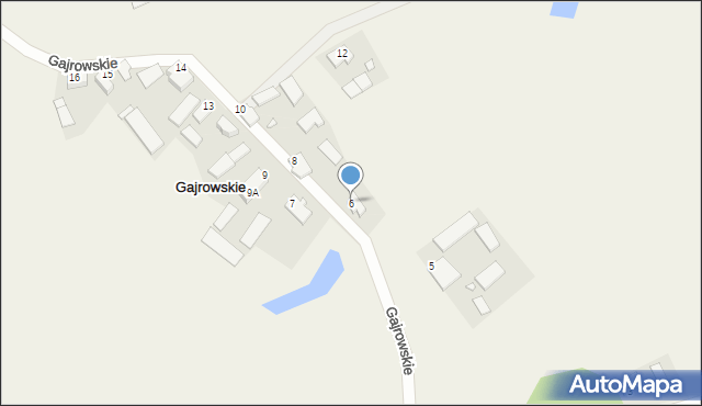 Gajrowskie, Gajrowskie, 6, mapa Gajrowskie