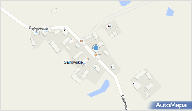 Gajrowskie, Gajrowskie, 8, mapa Gajrowskie