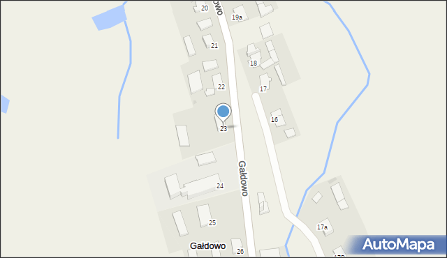 Gałdowo, Gałdowo, 23, mapa Gałdowo