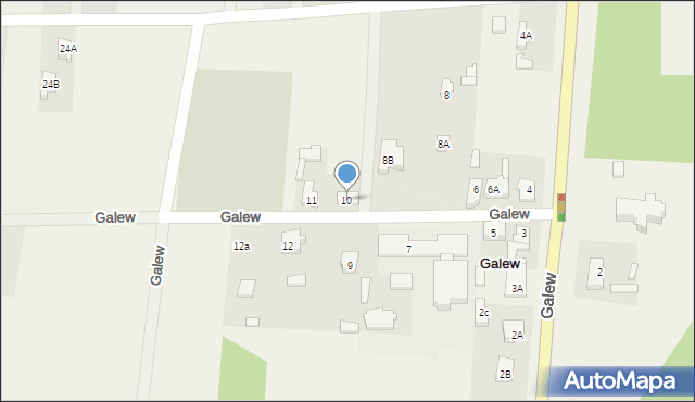 Galew, Galew, 10, mapa Galew
