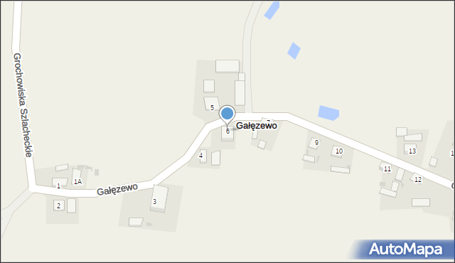 Gałęzewo, Gałęzewo, 6, mapa Gałęzewo