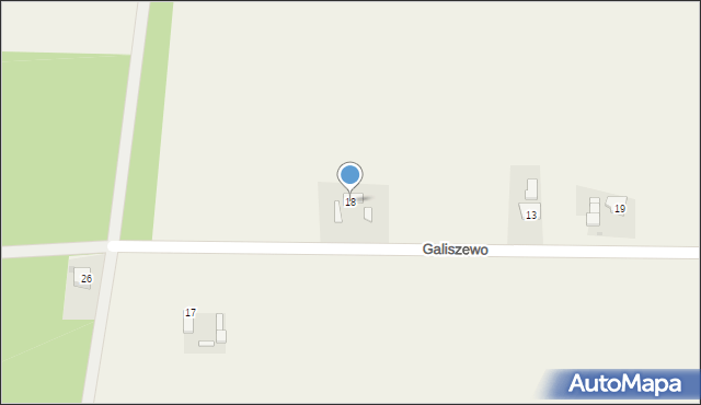 Galiszewo, Galiszewo, 18, mapa Galiszewo