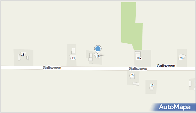 Galiszewo, Galiszewo, 19, mapa Galiszewo