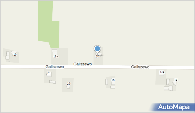 Galiszewo, Galiszewo, 20, mapa Galiszewo