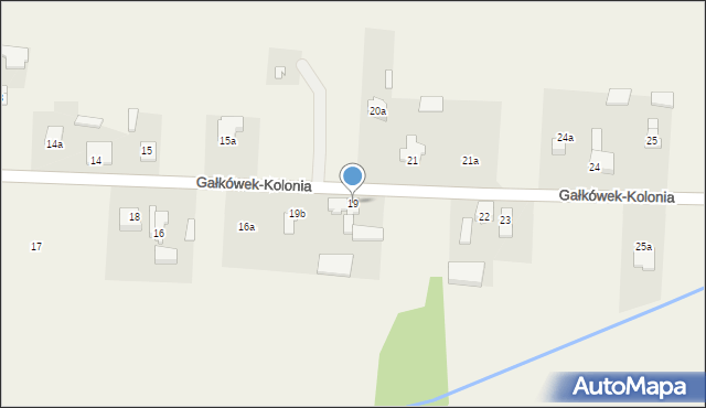 Gałkówek-Kolonia, Gałkówek-Kolonia, 19, mapa Gałkówek-Kolonia