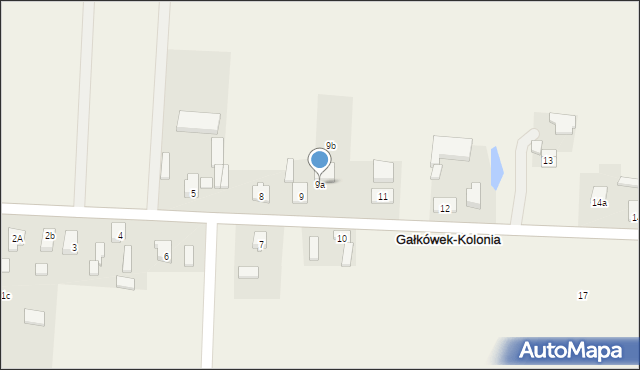 Gałkówek-Kolonia, Gałkówek-Kolonia, 9a, mapa Gałkówek-Kolonia