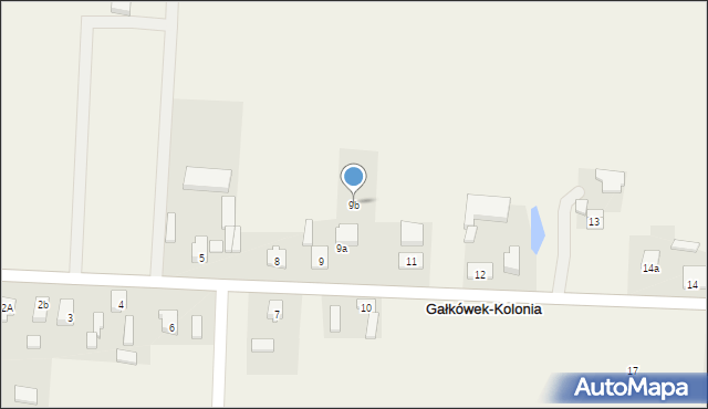 Gałkówek-Kolonia, Gałkówek-Kolonia, 9b, mapa Gałkówek-Kolonia
