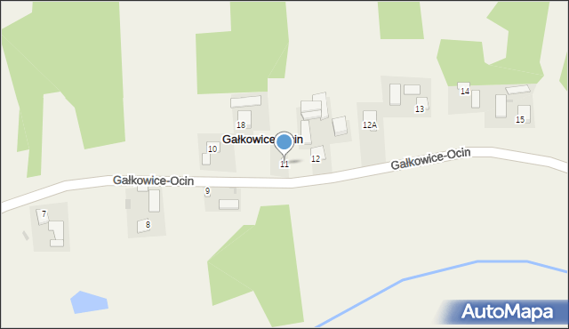 Gałkowice-Ocin, Gałkowice-Ocin, 11, mapa Gałkowice-Ocin