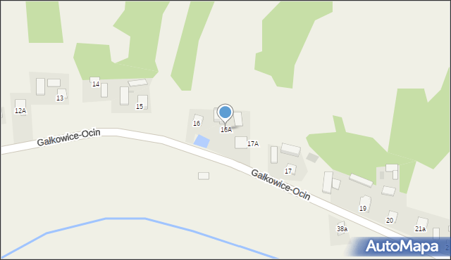 Gałkowice-Ocin, Gałkowice-Ocin, 16A, mapa Gałkowice-Ocin