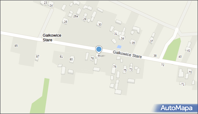 Gałkowice Stare, Gałkowice Stare, 77, mapa Gałkowice Stare