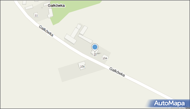 Gałkówka, Gałkówka, 10, mapa Gałkówka