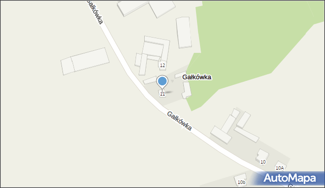 Gałkówka, Gałkówka, 11, mapa Gałkówka