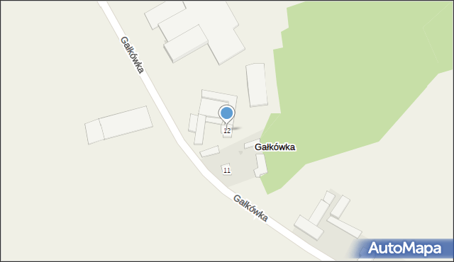 Gałkówka, Gałkówka, 12, mapa Gałkówka