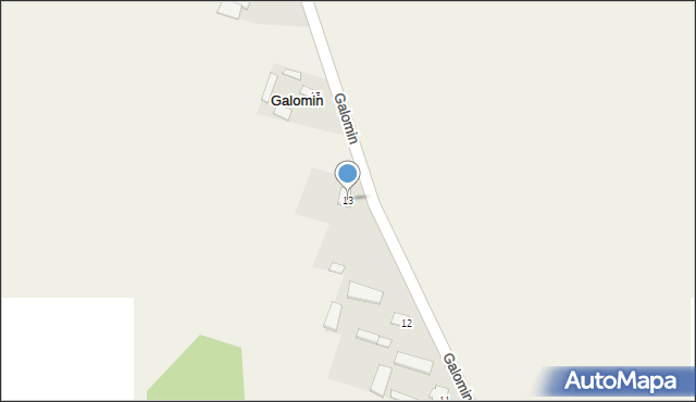 Galomin, Galomin, 13, mapa Galomin