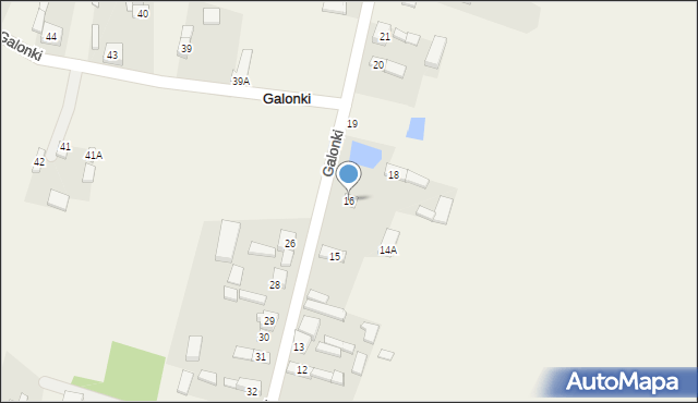 Galonki, Galonki, 16, mapa Galonki