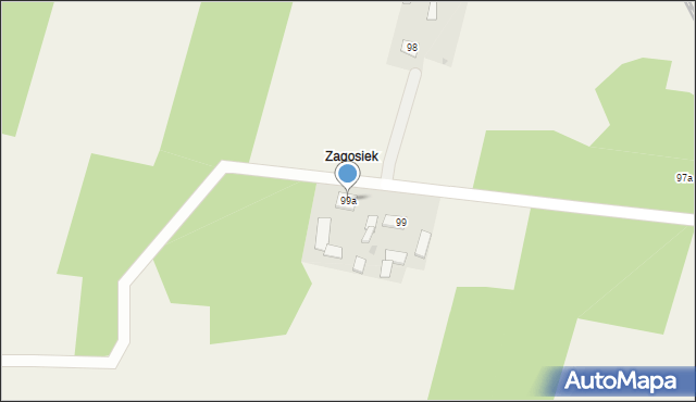 Galów, Galów, 99a, mapa Galów