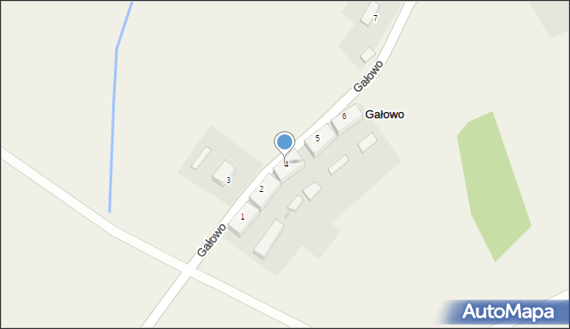 Gałowo, Gałowo, 4, mapa Gałowo