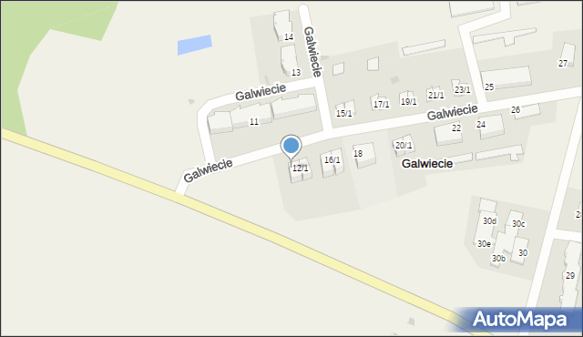 Galwiecie, Galwiecie, 12/2, mapa Galwiecie