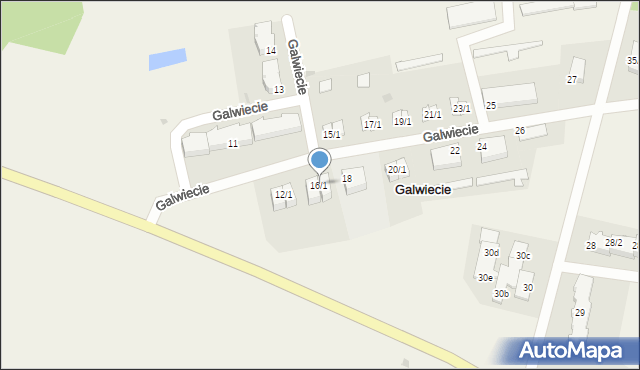 Galwiecie, Galwiecie, 16/1, mapa Galwiecie