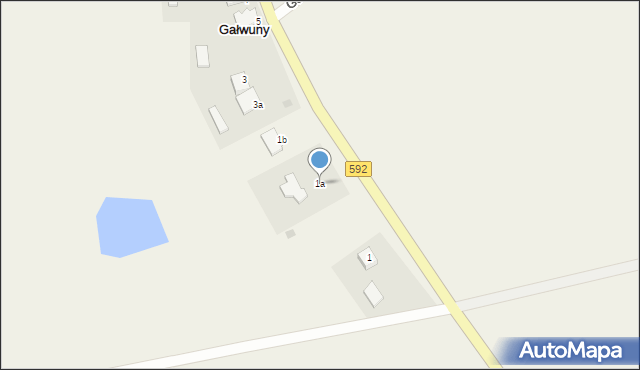 Gałwuny, Gałwuny, 1a, mapa Gałwuny
