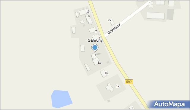 Gałwuny, Gałwuny, 3, mapa Gałwuny