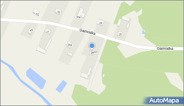 Gamratka, Gamratka, 26, mapa Gamratka