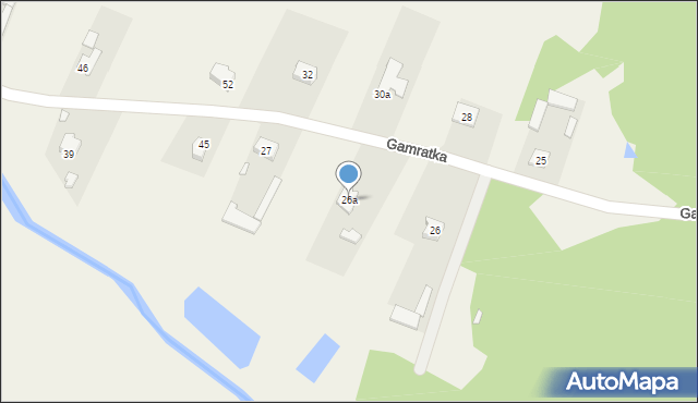 Gamratka, Gamratka, 26a, mapa Gamratka