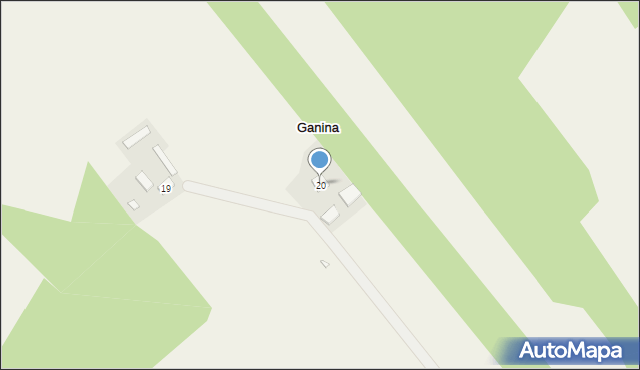 Ganina, Ganina, 20, mapa Ganina