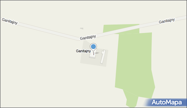 Ganitajny, Ganitajny, 1, mapa Ganitajny