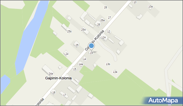 Gapinin-Kolonia, Gapinin-Kolonia, 13, mapa Gapinin-Kolonia