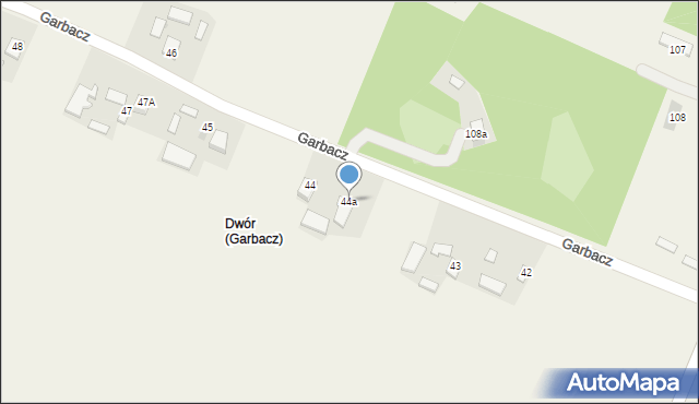 Garbacz, Garbacz, 44a, mapa Garbacz