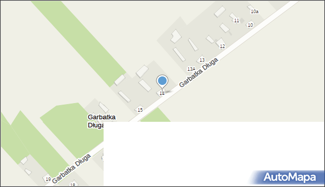 Garbatka Długa, Garbatka Długa, 14, mapa Garbatka Długa