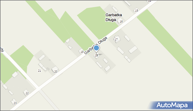 Garbatka Długa, Garbatka Długa, 18, mapa Garbatka Długa