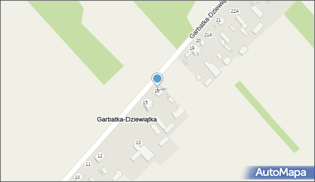 Garbatka-Dziewiątka, Garbatka-Dziewiątka, 16, mapa Garbatka-Dziewiątka