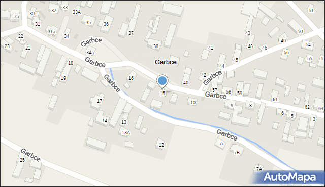 Garbce, Garbce, 15, mapa Garbce
