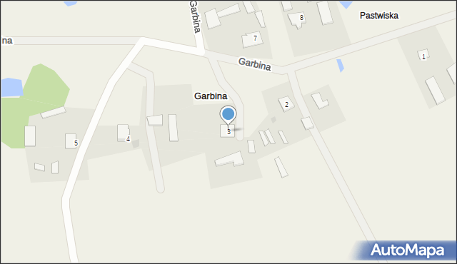 Garbina, Garbina, 3, mapa Garbina