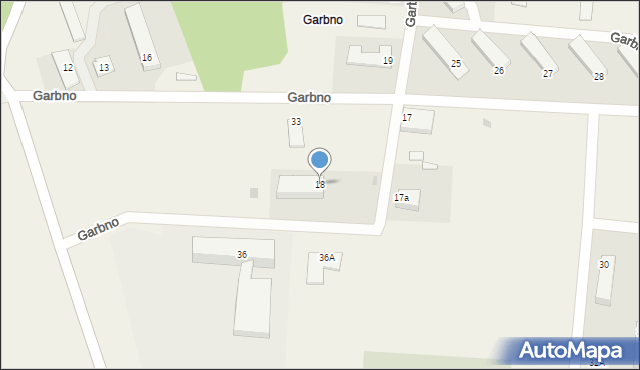 Garbno, Garbno, 18, mapa Garbno