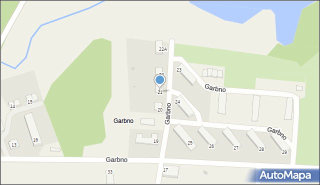 Garbno, Garbno, 21, mapa Garbno