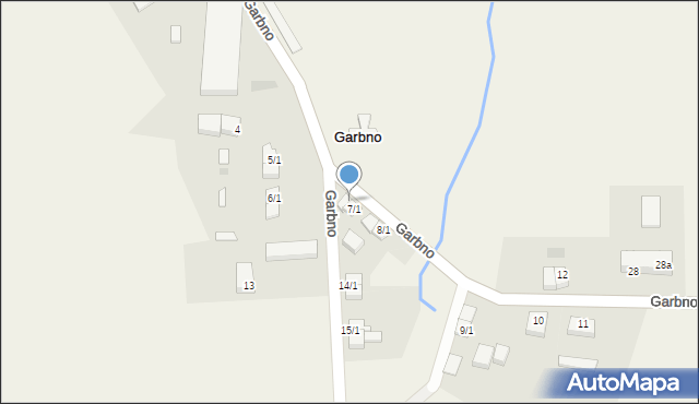 Garbno, Garbno, 7/2, mapa Garbno