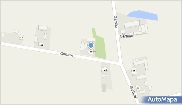 Garbów, Garbów, 22, mapa Garbów