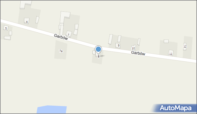 Garbów, Garbów, 8, mapa Garbów