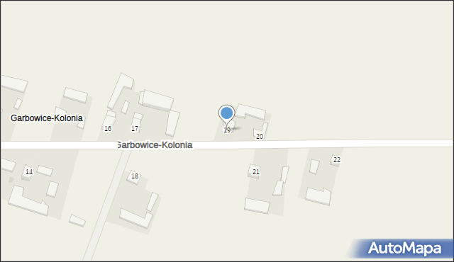 Garbowice, Garbowice-Kolonia, 19, mapa Garbowice